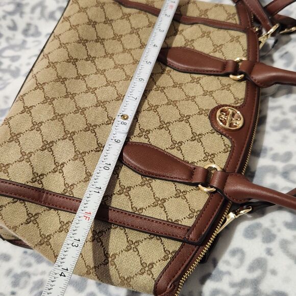 NINE WEST Kyelle Jet Set Satchel Handbag Crossbody Shoulder Bag - Picture 7 of 13